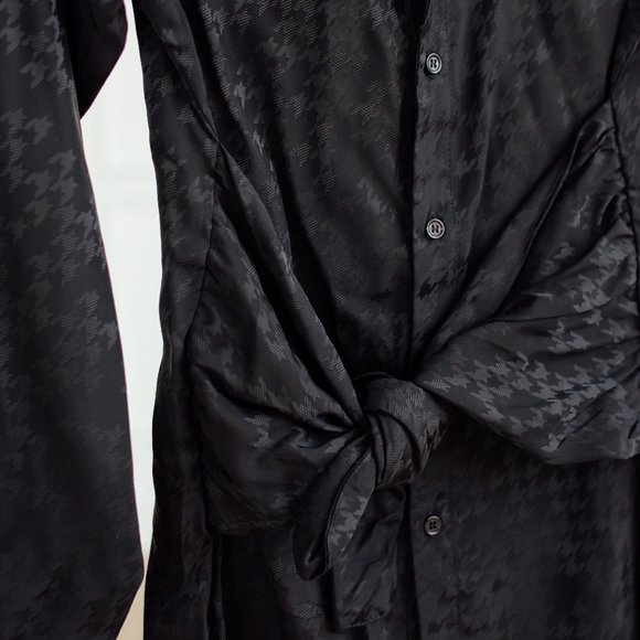 Storia Monochromatic Houndstooth Mini Dress - Picture 2 of 9